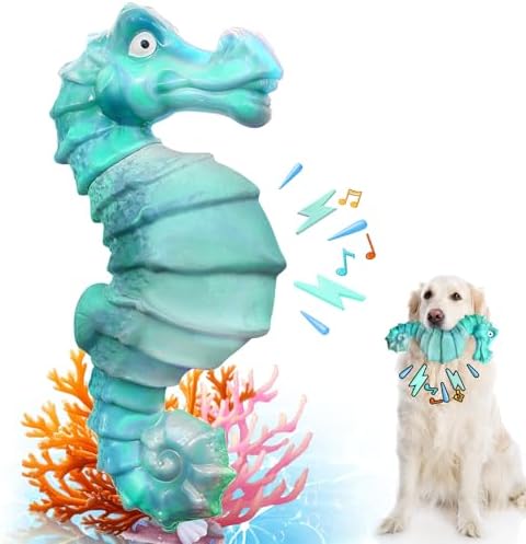 Jeefome Tough Squeaky Dog Chew Toys for Aggressive Chewers by Jeefome