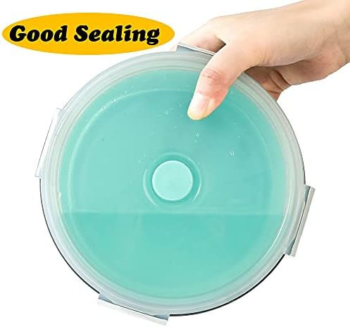 Large Collapsible 40 OZ Travel Dog Bowls, 2 Pack with Lids, Foldable Silicone Food & Water Bowl for Large Dogs, Lightweight & Leak Proof, Perfect for Outdoor Travel, Camping & Hiking - Image 5