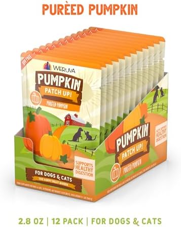 Weruva Pumpkin Patch Up!, Pumpkin Puree Pet Food Supplement for Dogs & Cats, 2.8 Ounce Pouch (Pack of 24) - Image 2