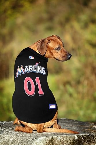 Official MLB Miami Marlins Pet Jersey for Dogs & Cats, Size X-Large - Stylish Baseball Jersey for Your Furry Fan- Show Off Team Spirit with The Perfect Fan Apparel Gear for Pet, Dog & Cat - Image 3