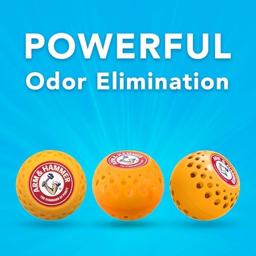 Arm & Hammer OdorBusterz® Odor Eliminator Balls, Clean Burst, 10 Count – Baking Soda Odor Control for Closets, Drawers, Hampers & Small Spaces - Image 6