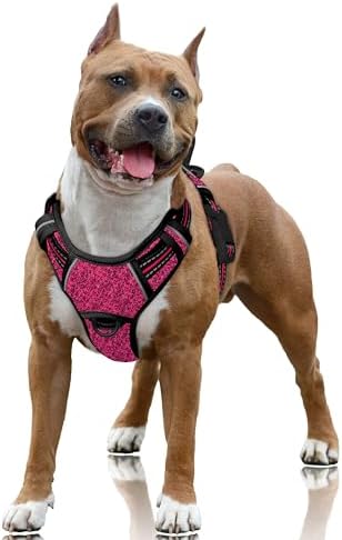 BARKBAY Dog Harness for Large Dogs No Pull Dog Vest ID Tag Pocket by BARKBAY