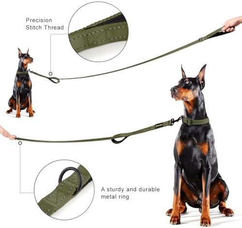 Plutus Pet Double Handle Dog Leash, 4 FT Long, for Medium Large Dogs - Image 6
