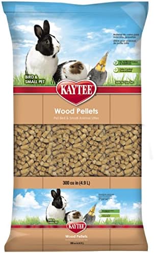Kaytee Wood Pellets Pet Bird & Small Animal Litter, 8 lb Bag by Kaytee