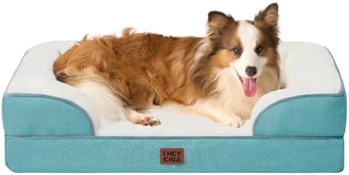 EHEYCIGA Orthopedic Dog Beds Large Sized Dog, Waterproof Washable Pet Bed by EHEYCIGA