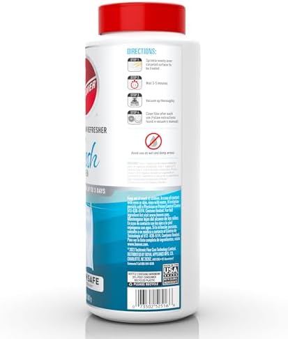 Hoover Carpet and Room Refresher, Carpet Powder, Odor Remover, Fresh Linen Scent, Vacuum Cleaner Safe, For Use on Carpets, Rugs, Couches and More, For Home Use, 32 oz (Pack of 4) - Image 2