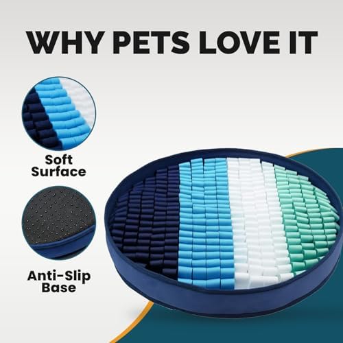 PET ARENA Adjustable Dog Snuffle Mat Interactive Feeding Toy - Multicolor - Image 6