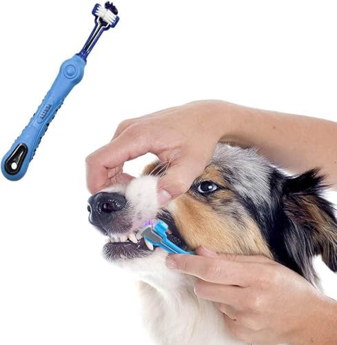 Orgrimmar 8 Pcs 3-Sided Pet Toothbrush Dog Cat Mouth Dental Teeth Care - Image 5