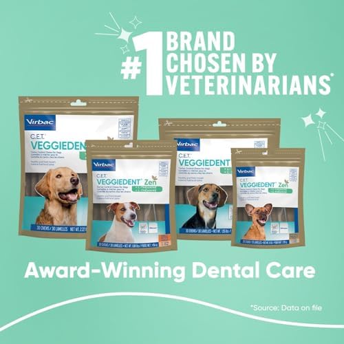 C.E.T. Veggiedent Fr3sh & Zen Plaque and Tartar Control Chews for Dogs, M - Image 3