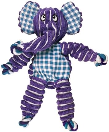 KONG Floppy Knots Rope and Plush Dog Toy, Elephant, Medium/Large by KONG