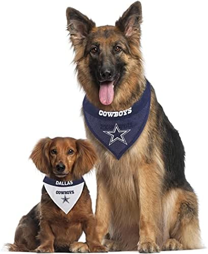 Pets First NFL Dallas Cowboys Reversible Bandana Size XX-Large for Dogs & Cats. 2 Sided Sports Bandana, Premium Embroidery Team Logo, Many NFL Teams Available - Image 4