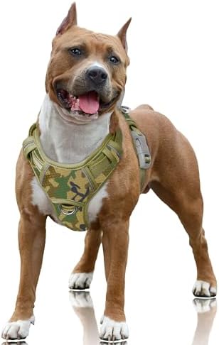 BARKBAY Dog Harness for Large Dogs No Pull Dog Vest ID Tag Pocket by BARKBAY