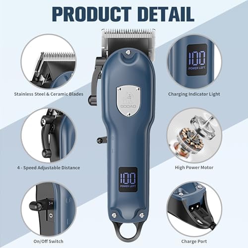 Dog Rechargeable Cordless Clippers for Grooming for Heavy Thick Hair&Coats - Image 2