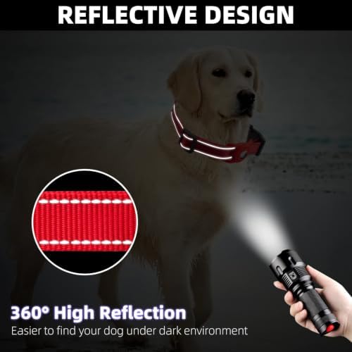 Reflective Dog Collar, Compatible with AirTag, Nylon Pet Cat Puppy Collar for Small, Medium, Large, and Extra Large Dogs - Image 4