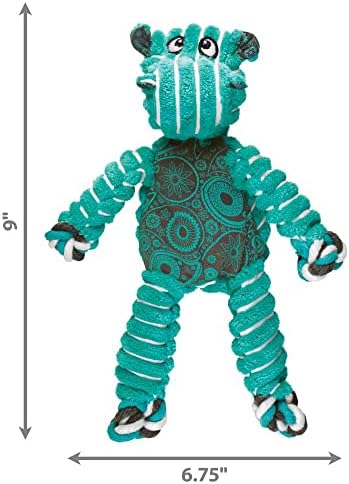 Kong Floppy Knots Rope and Plush Dog Toy, Hippo, Small/Medium - Image 4