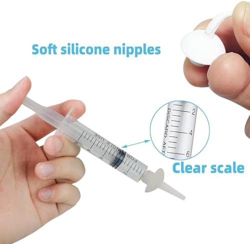 Kitten Nipples for Feeding Puppy Bottle with Nipple and Syringe - Image 4