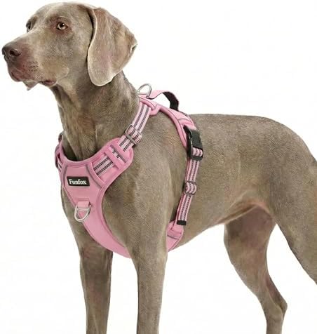 Funfox Dog Harness for XLarge Dogs, No Pull Pet Vest with Front Clip by MyFUNFOX