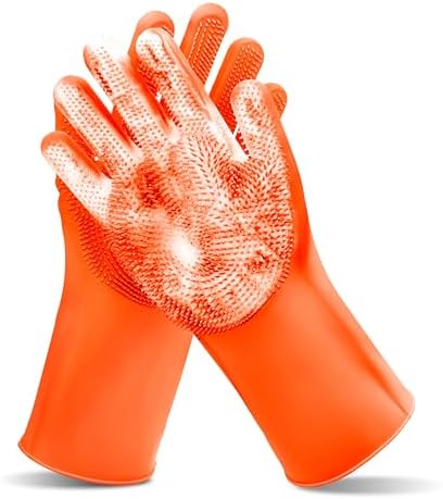 Pet Grooming Gloves—Dog Washing Gloves with High-Density Teeth by MAIIU