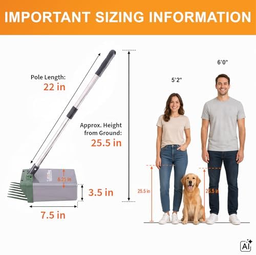 Neater Pet Brands Lift N' Bag Dog Pooper Scooper with 22" Pole, 195 Bags - Image 3