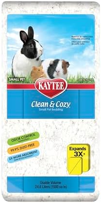 Kaytee Clean & Cozy Paper Bedding for Small Animals, White, 24.6 Liters by Kaytee