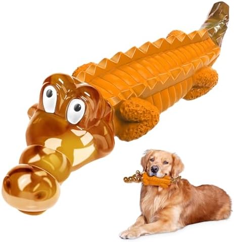 Jeefome Crocodile Dog Chew Toy for Small & Medium & Large Dogs by Jeefome