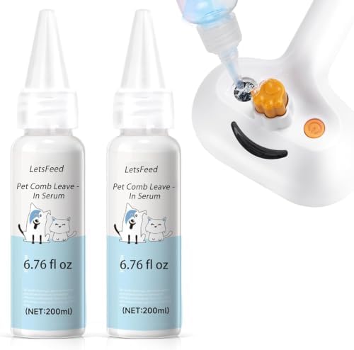 Pet Steam Brush for Dogs, Waterless Shampoo Refill for Dogs & Cats (2PCS) by LetsFeedPetPremiumCollectio