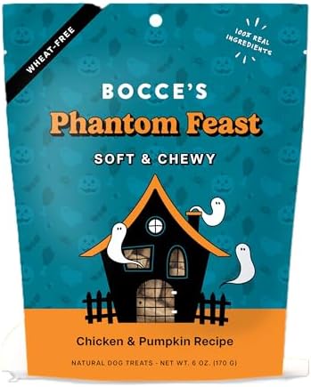 Bocce's Bakery Phantom Feast Flavor Soft & Chewy Halloween Dog Treats, 6 oz by BoccesBakery