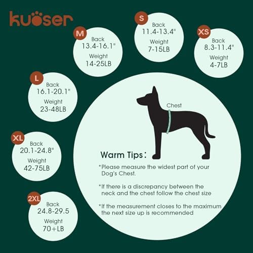 Kuoser Dog Recovery Suit, Female Male Spay Neuter Surgery Suit, Pink, XXL - Image 6