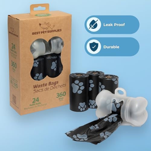 Best Pet Supplies Poop Bags for Dogs - Black, 360 Count - Image 3