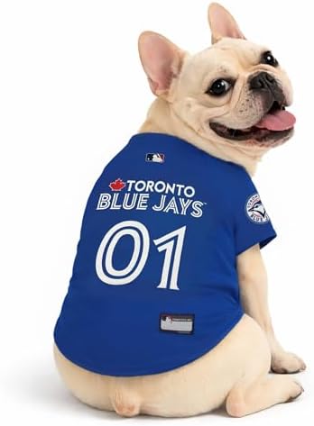 Official MLB Toronto Blue Jays Pet Jersey for Dogs & Cats, Size Medium - Stylish Baseball Jersey for Your Furry Fan- Show Off Team Spirit with The Perfect Fan Apparel Gear for Pet, Dog & Cat - Image 3
