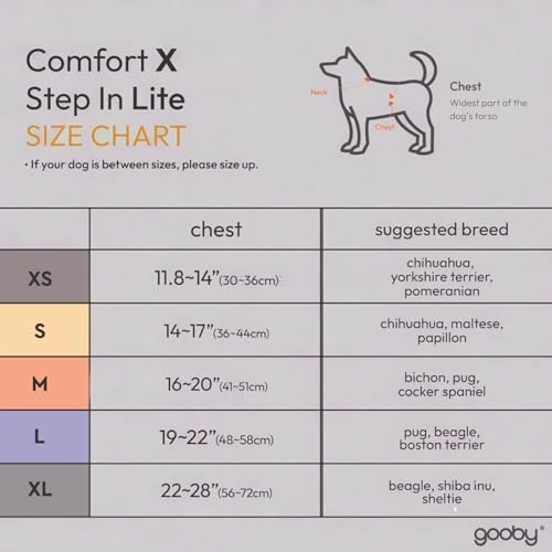 Gooby Comfort X Step-in Lite Harness, Choke-Free, Black, Small - Image 2