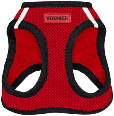 Voyager Step-in Air Dog Vest Harness - Red/Black Trim, Small by BestPetSuppliesLLC