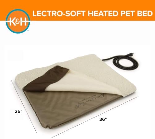 K&H Heating Pad, Lectro-Soft Outdoor Pet Bed, Safety Listed, 36x25in 60W - Image 3