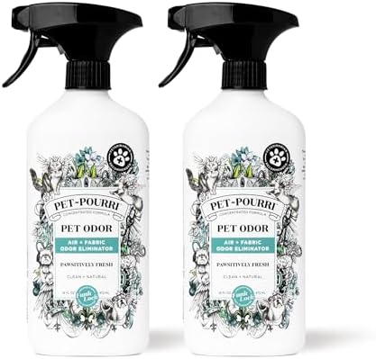 Pet-Pourri Air + Fabric Pet Odor Freshener Spray, 16 Fl Oz, Pack of 2 by %7EPourri