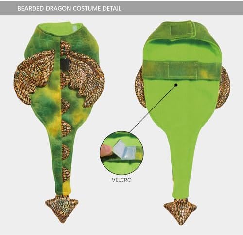 Bearded Dragon Leash and Harness Set, Beardie Carrier, Lizard Adjustable Harness with Leather Wings and Sling Bag, Reptile Small Pet Backpack Batwing Accessories (Green) - Image 3