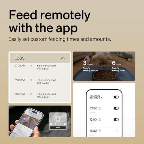 PETLIBRO Automatic Cat Feeder with Camera, 1080P HD Video with Night Vision, 5G WiFi Pet Feeder with 2-Way Audio, Low Food & Blockage Sensor, Motion & Sound Alerts for Cat & Dog Single Tray - Image 4