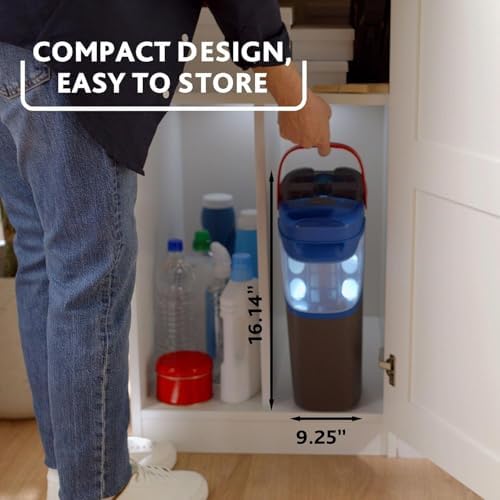 O-Cedar H2prO Flat Mop System with 2 Mop Head Refills | Quick Cleaning Tool | Clean with Clean Water | Machine Washable Reusable Microfiber Mop Pad | Safe on Wood Floors, Vinyl,Tile, Baseboards, Walls - Image 5