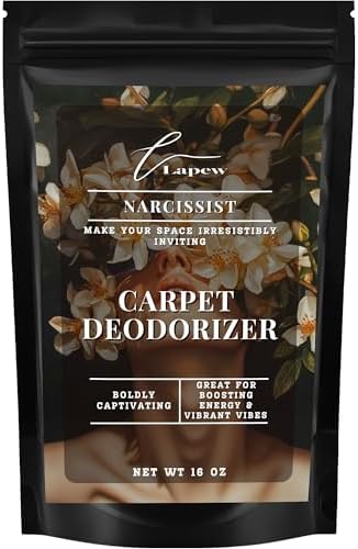 Lapew Narcissist Carpet Deodorizer Powder - Pet Safe Freshener for Vacuuming | Scented Odor Eliminator for Home | 16 oz by Lapew