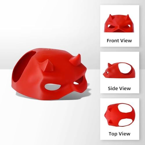 Yipintang Cat Bat Mask Halloween Costumes Accessories for Cats, Cat Bat Cosplay Apparel (Medium, Red Devil) - Image 3