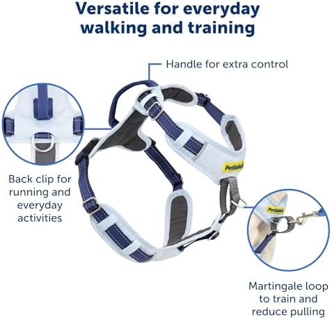 PetSafe Easy Walk Comfort No-Pull Dog Harness Full-Body Padding - Better Walks on The First Use - 5 Points of Adjustment Small/Medium, Blue (Pack of 3) - Image 4