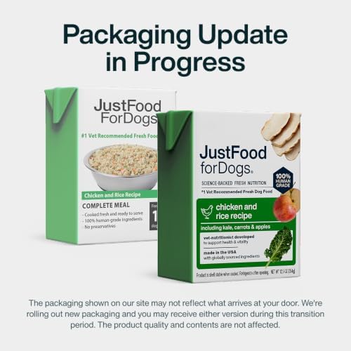 JustFoodForDogs Pantry Fresh Wet Dog Food, Complete Meal or Dog Food Topper, Chicken & White Rice Human Grade Dog Food Recipe - 12.5 oz (Pack of 12) - Image 2