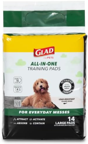 Glad for Pets Activated Carbon Disposable Dog Training Pads, 14 Count, 8-Pk - Image 6