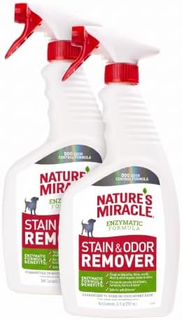 Nature's Miracle Dog Stain and Odor Remover,Everyday Mess Enzymatic Formula,24 fl oz,(Pack of 2) by NaturesMiracle