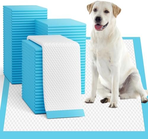 Puppy Pads 50 Pack, 34"x28" Extra Large Dog Pee Pads Thicker Disposable Dog Training Pads Super Absorbent & Leak-Proof, xl 6-Layer Quick-Dry potty Training Pads for doggie, Cats, Rabbits, Pet Supplies by OOMICAT