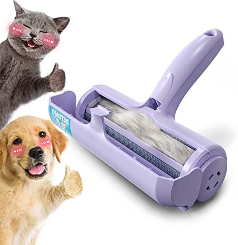 DELOMO Pet Hair Remover Roller, Reusable Lint Roller for Dog and Cat Hair by DELOMO