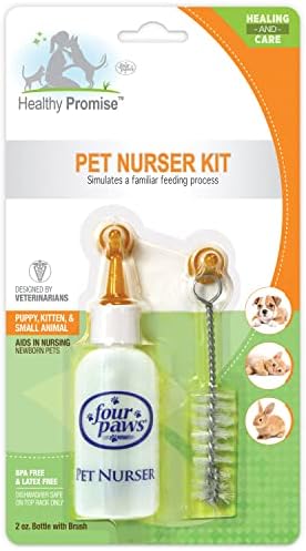 Four Paws Pet Nursing Kit, Bottle and Brush, 2 oz by FourPaws