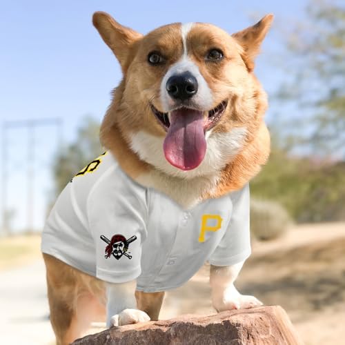Official MLB Pittsburgh Pirates Pet Jersey for Dogs & Cats, Size Small - Stylish Baseball Jersey for Your Furry Fan- Show Off Team Spirit with The Perfect Fan Apparel Gear for Pet, Dog & Cat - Image 4