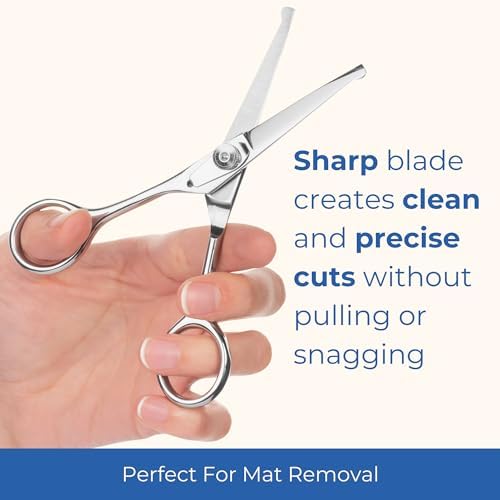Pet Grooming Scissors Set - Round Tip Shears for Dogs & Cats - Image 4