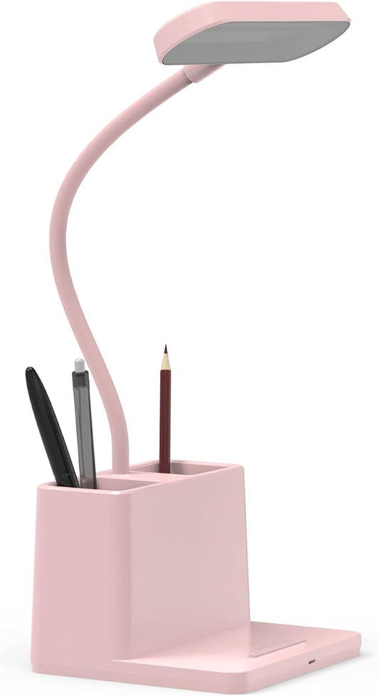 AXX Cute Desk Lamp, Pink Table Light for Women, Teen Girls | LED, Small, Rechargeable, Battery Operated, Touch Control, Gooseneck, Home Office Accessories, College Dorm Essentials by AtAXXwetrulylovereadingandarealwaysexcitedtoexplorenewandcreativelightingdesignsthatbringcomfortandinspirationtoeverypage