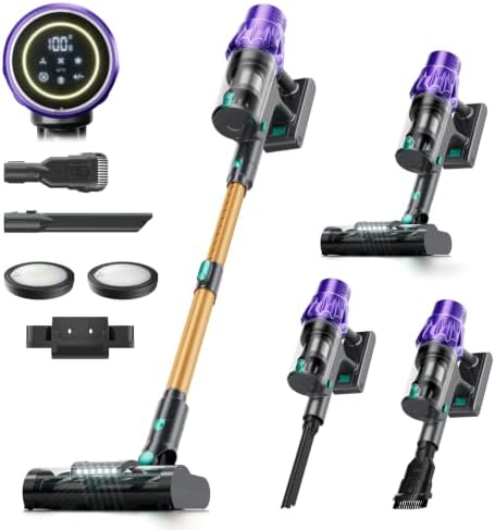 Cordless Vacuum Cleaner, 55KPA Powerful Stick Vacuum for Home, 70Min by Unknown